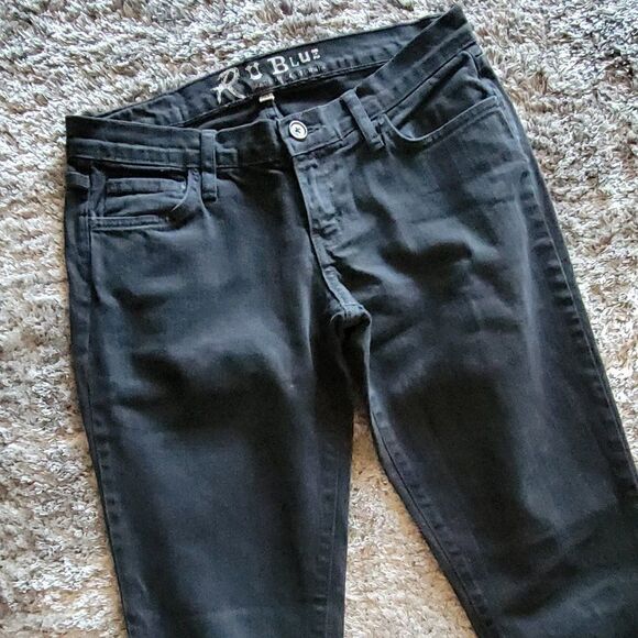R u Blue Black Denim Jeans - Picture 4 of 7